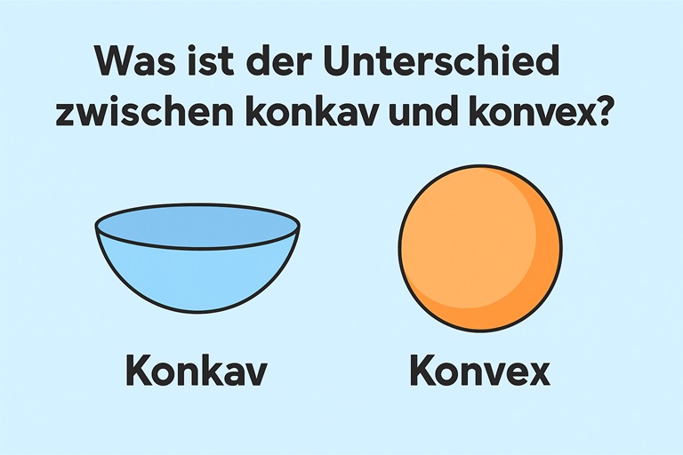 Was ist der Unterschied zwischen konkav und konvex?